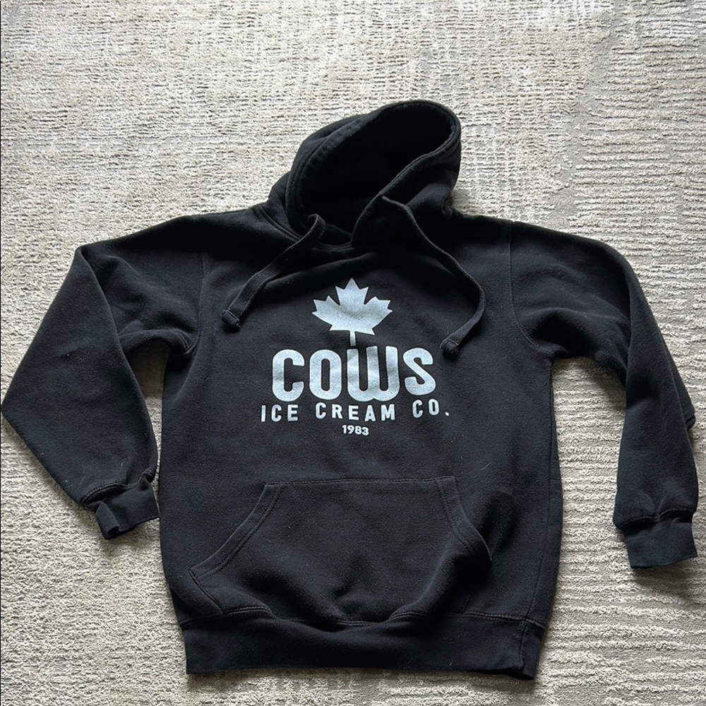 COWS Adult S Black Hoodie